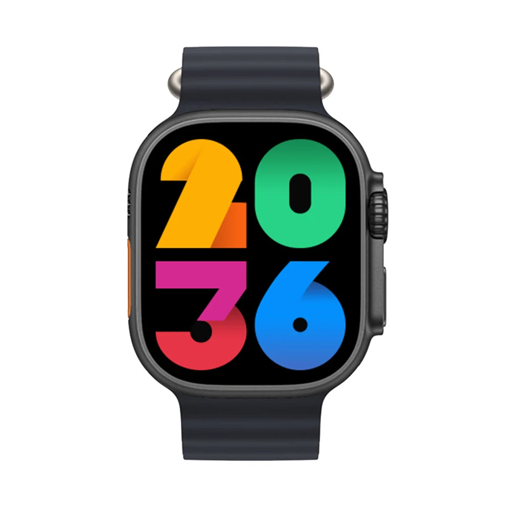 Relógio inteligente masculino T800 Ultra com tela AMOLED de 49 mm e NFC Comp
