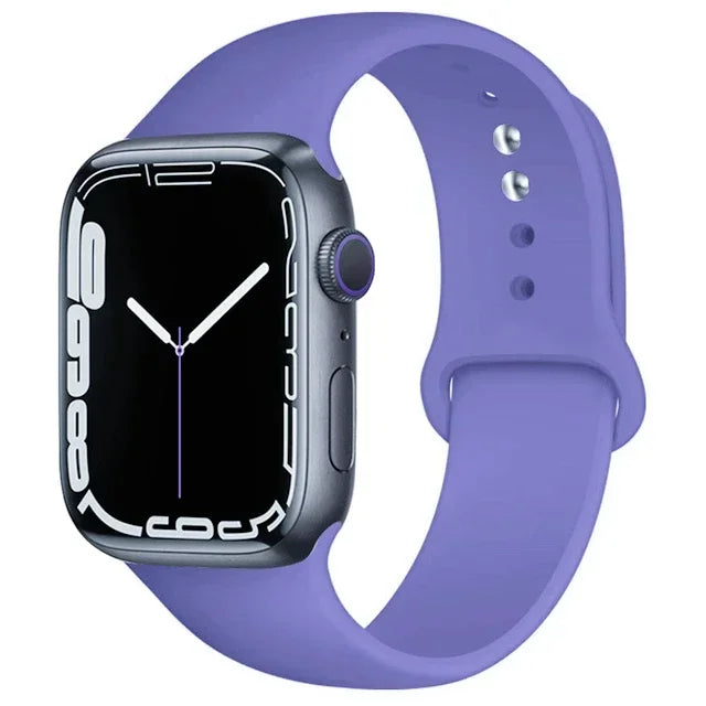 Pulseira de silicone para relógio Apple 46mm 44mm 45mm 40mm 41mm8 7 6 5 SE Ultra3