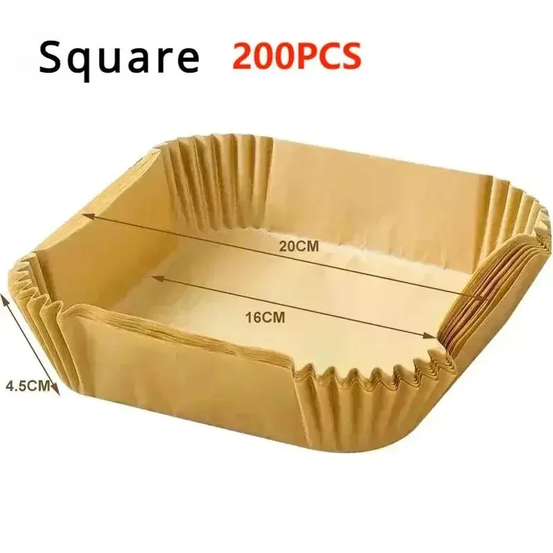 Formas descartáveis para assar na Air Fryer antiaderente - pct com 50/100/200 unidades