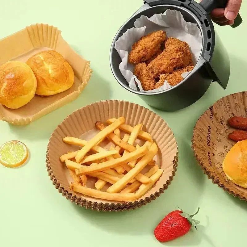 Formas descartáveis para assar na Air Fryer antiaderente - pct com 50/100/200 unidades