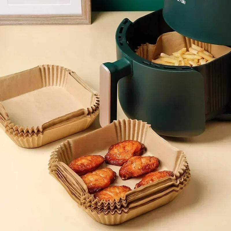 Formas descartáveis para assar na Air Fryer antiaderente - pct com 50/100/200 unidades