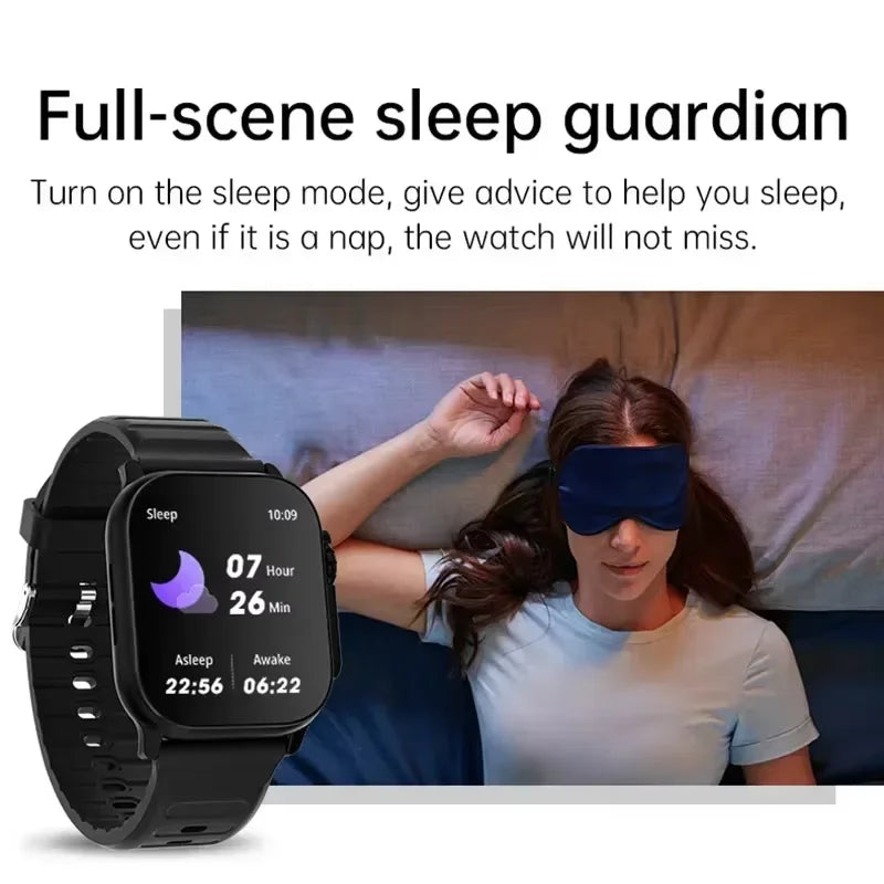 Relógio inteligente masculino T800 Ultra com tela AMOLED de 49 mm e NFC Comp