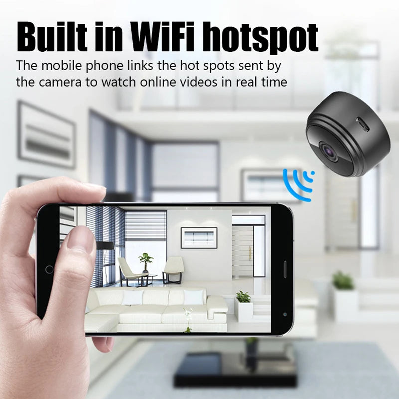 Mini Câmera A9 com WiFi Monitoramento Sem Fio Segurança e Proteção