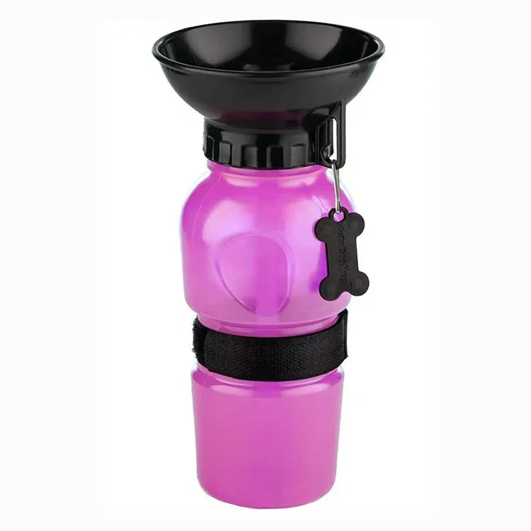 Garrafa de água 500ml portátil para animais de estimação
