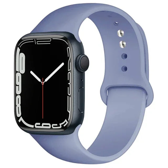 Pulseira de silicone para relógio Apple 46mm 44mm 45mm 40mm 41mm8 7 6 5 SE Ultra3
