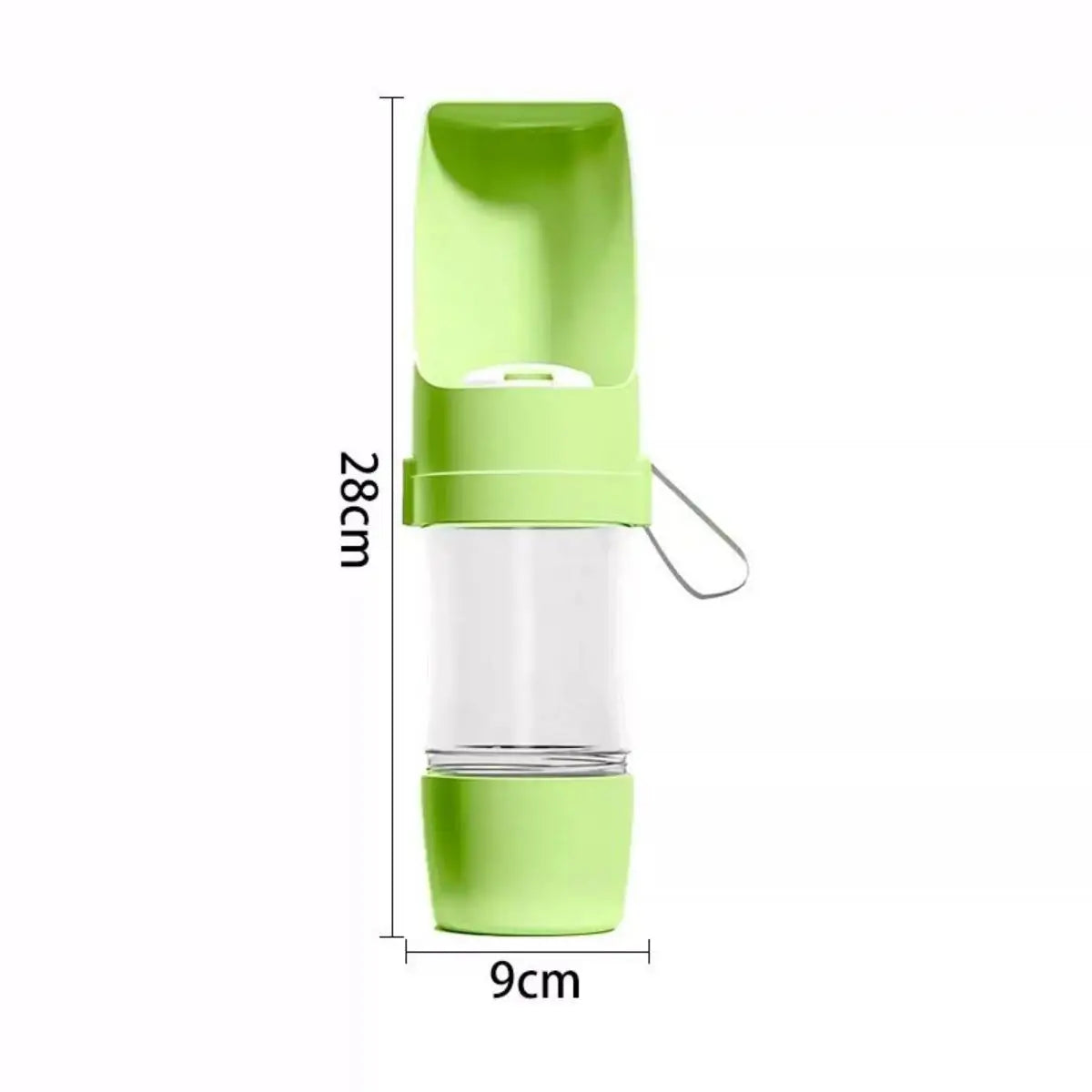 Garrafa de água portátil para cães e gatos - água e comida
