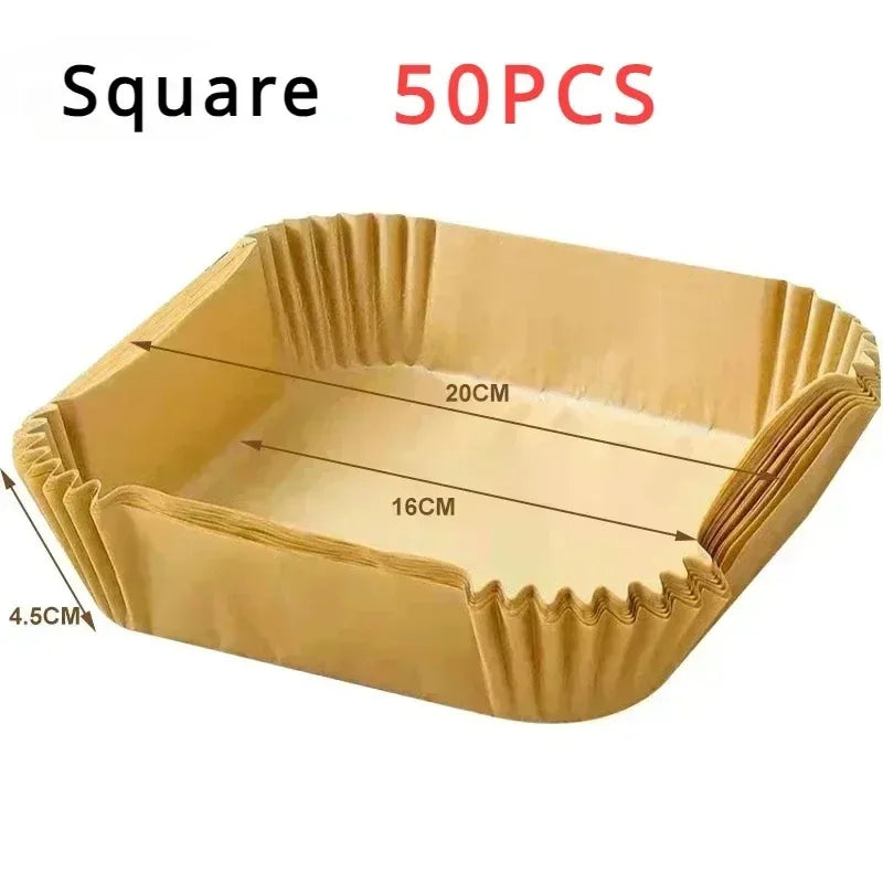 Formas descartáveis para assar na Air Fryer antiaderente - pct com 50/100/200 unidades