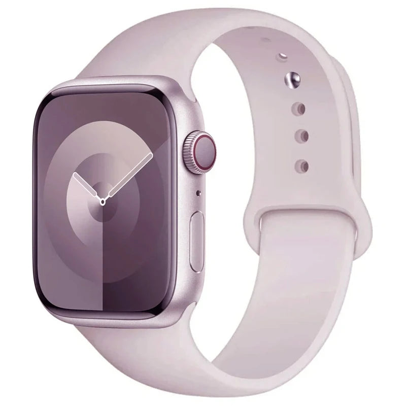 Pulseira de silicone para relógio Apple 46mm 44mm 45mm 40mm 41mm8 7 6 5 SE Ultra3