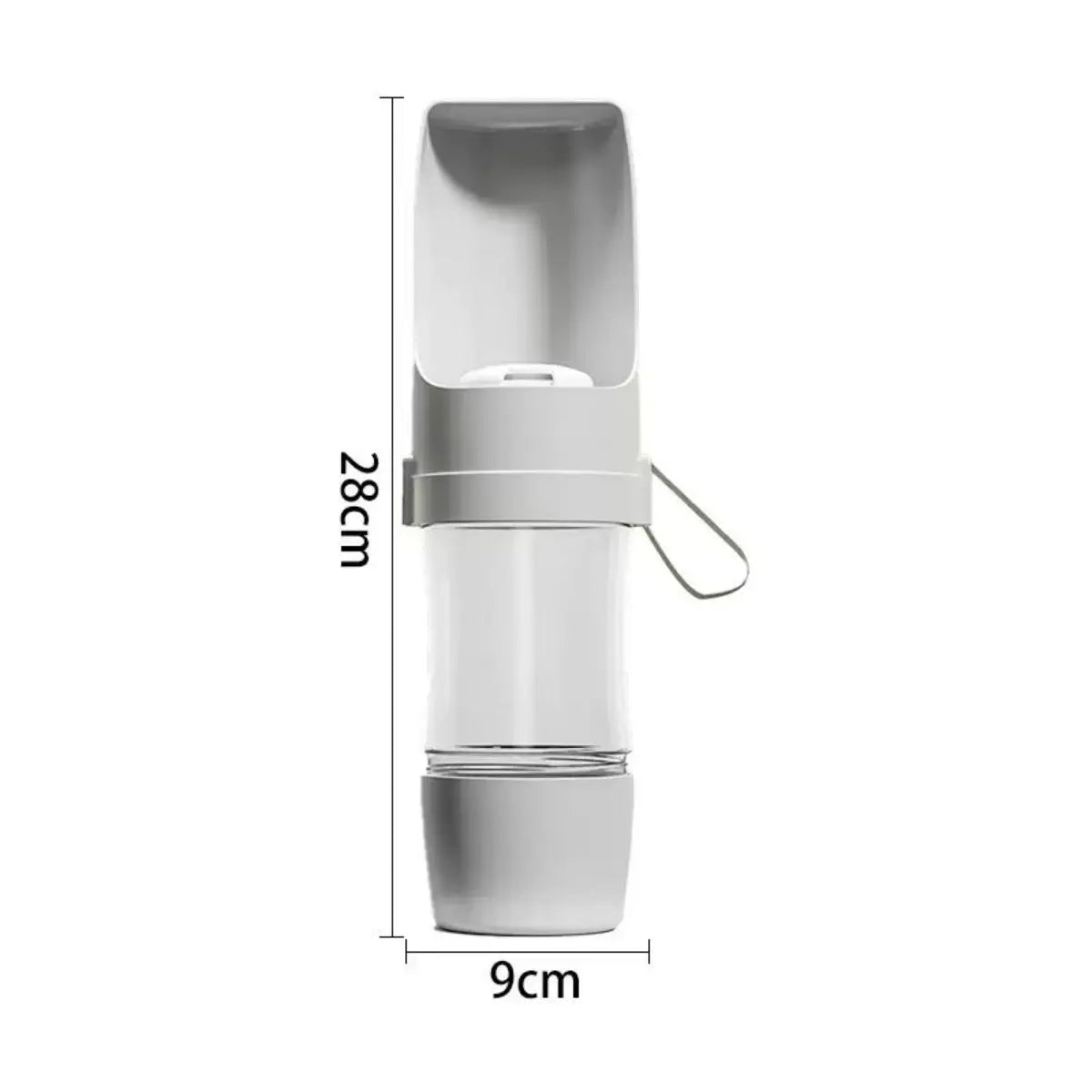 Garrafa de água portátil para cães e gatos - água e comida