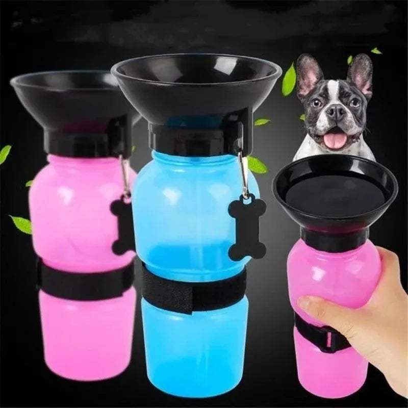 Garrafa de água 500ml portátil para animais de estimação